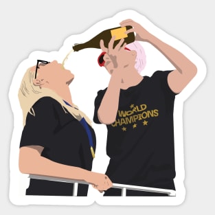 Megan Rapinoe Allie Long USWNT World Champions Sticker